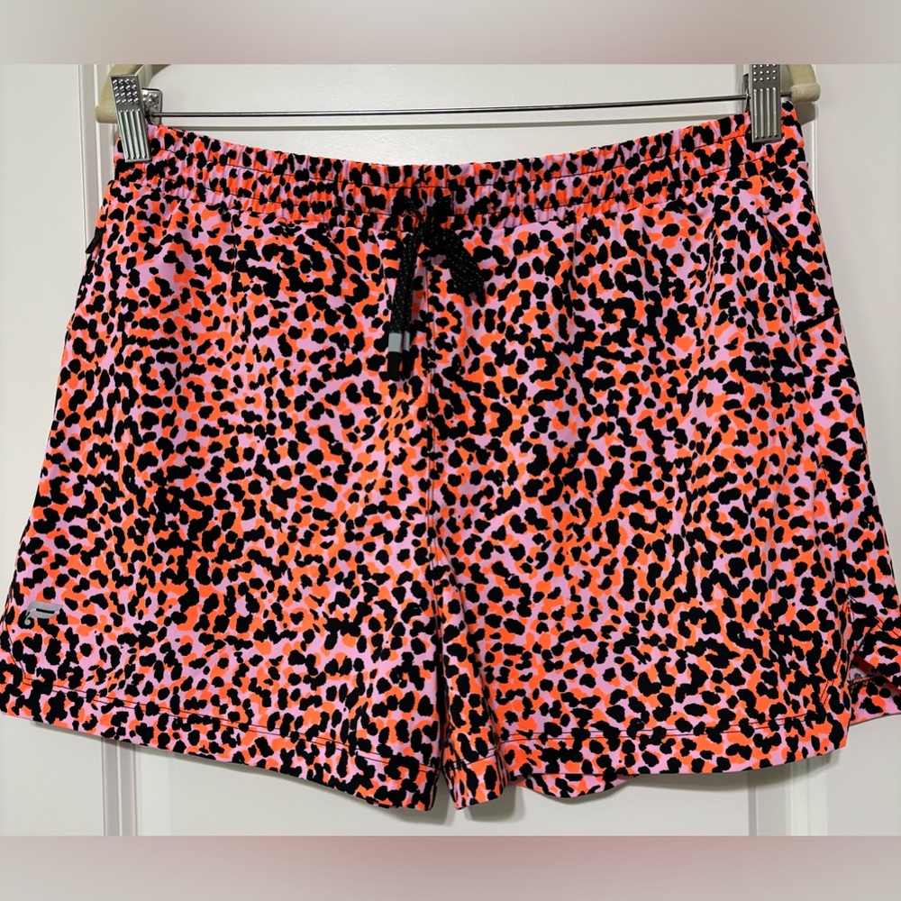 Fabletics One Short 3” Flash Orange Athletic Shorts New Size Large
